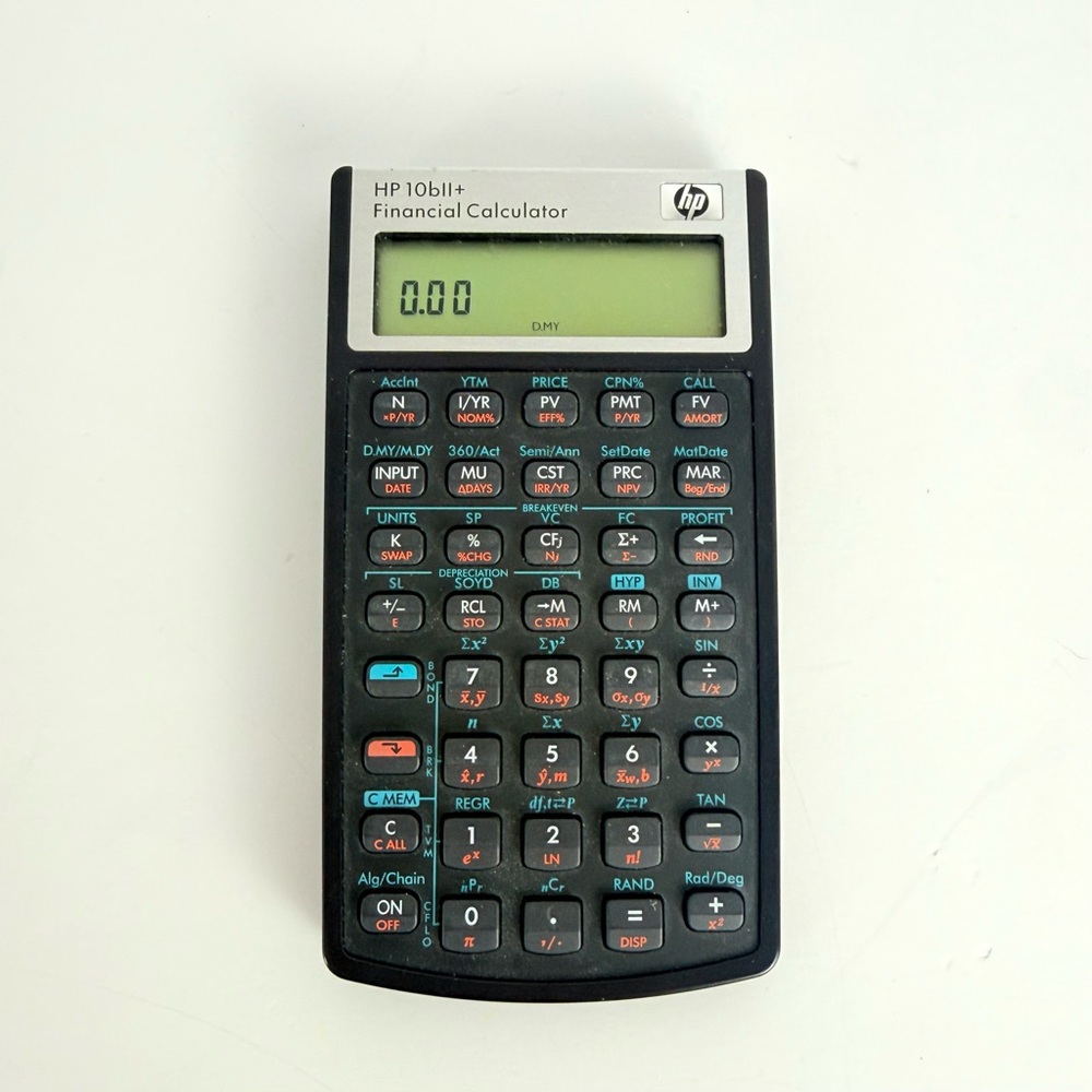 HP 10bII Financial Calculator 10bII+ Tested
